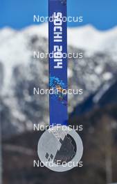 10.02.2014, Sochi, Russia (RUS): silver medal - XXII. Olympic Winter Games Sochi 2014, cross-country, medals, Sochi (RUS). www.nordicfocus.com. © NordicFocus. Every downloaded picture is fee-liable.