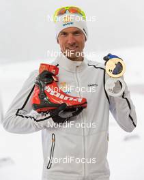 21.02.2014, Sochi, Russia (RUS): Johan Olsson (SWE), Fischer, Swix, Alpina, Rottefella, Craft - XXII. Olympic  Winter Games Sochi 2014, cross-country, medals, Sochi (RUS). www.nordicfocus.com. © NordicFocus. Every downloaded picture is fee-liable.