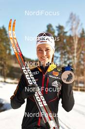14.03.2014, Sochi, Russia (RUS): Stefanie Boehler (GER) - XXII. Olympic Winter Games Sochi 2014, cross-country, medals, Sochi (RUS). www.nordicfocus.com. © NordicFocus. Every downloaded picture is fee-liable.