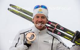 17.02.2014, Sochi, Russia (RUS): Emil Joensson (SWE), Fischer, Swix, Salomon, Craft - XXII. Olympic Winter Games Sochi 2014, cross-country, medals, Sochi (RUS). www.nordicfocus.com. © NordicFocus. Every downloaded picture is fee-liable.