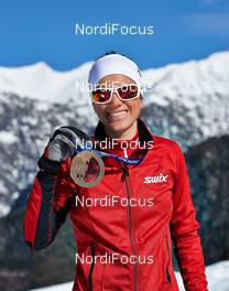 11.02.2014, Sochi, Russia (RUS): Heidi Weng (NOR) - XXII. Olympic Winter Games Sochi 2014, cross-country, medals, Sochi (RUS). www.nordicfocus.com. © NordicFocus. Every downloaded picture is fee-liable.