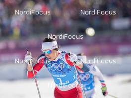 15.02.2014, Sochi, Russia (RUS): Marit Bjoergen (NOR) - XXII. Olympic Winter Games Sochi 2014, cross-country, 4x5km women, Sochi (RUS). www.nordicfocus.com. © NordicFocus. Every downloaded picture is fee-liable.