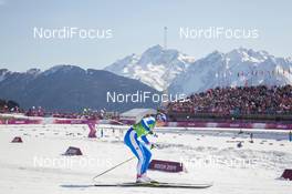 15.02.2014, Sochi, Russia (RUS): Elisa Brocard (ITA) - XXII. Olympic Winter Games Sochi 2014, cross-country, 4x5km women, Sochi (RUS). www.nordicfocus.com. © NordicFocus. Every downloaded picture is fee-liable.