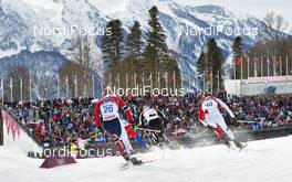09.02.2014, Sochi, Russia (RUS): Tord Asle Gjerdalen (NOR), Graeme Killick (CAN), (l-r) - XXII. Olympic Winter Games Sochi 2014, cross-country, skiathlon men, Sochi (RUS). www.nordicfocus.com. © NordicFocus. Every downloaded picture is fee-liable.