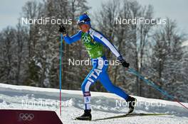 19.02.2014, Sochi, Russia (RUS): Dietmar Noeckler (ITA) - XXII. Olympic Winter Games Sochi 2014, cross-country, team sprint, Sochi (RUS). www.nordicfocus.com. © NordicFocus. Every downloaded picture is fee-liable.