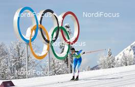 19.02.2014, Sochi, Russia (RUS): Kerttu Niskanen (FIN) - XXII. Olympic Winter Games Sochi 2014, cross-country, team sprint, Sochi (RUS). www.nordicfocus.com. © NordicFocus. Every downloaded picture is fee-liable.