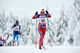 30.11.2014, Ruka, Finland (FIN): Marthe Kristoffersen (NOR) - FIS world cup cross-country, 10km women, Ruka (FIN). www.nordicfocus.com. © Felgenhauer/NordicFocus. Every downloaded picture is fee-liable.