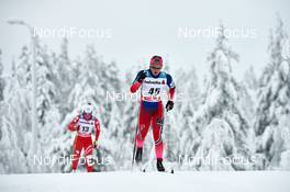 30.11.2014, Ruka, Finland (FIN): Elisa Brocard (ITA), Ingvild Flugstad Oestberg (NOR), (l-r)  - FIS world cup cross-country, 10km women, Ruka (FIN). www.nordicfocus.com. © Felgenhauer/NordicFocus. Every downloaded picture is fee-liable.