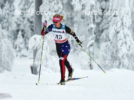 30.11.2014, Ruka, Finland (FIN): Jessica Diggins (USA) - FIS world cup cross-country, 10km women, Ruka (FIN). www.nordicfocus.com. © Felgenhauer/NordicFocus. Every downloaded picture is fee-liable.