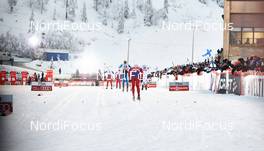 29.11.2014, Ruka, Finland (FIN): Ola Vigen Hattestad (NOR) on the way to the finish line - FIS world cup cross-country, individual sprint, Ruka (FIN). www.nordicfocus.com. © Felgenhauer/NordicFocus. Every downloaded picture is fee-liable.