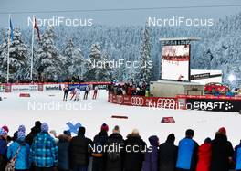 29.11.2014, Ruka, Finland (FIN):  athletes on the way down the first downhill - FIS world cup cross-country, individual sprint, Ruka (FIN). www.nordicfocus.com. © Felgenhauer/NordicFocus. Every downloaded picture is fee-liable.