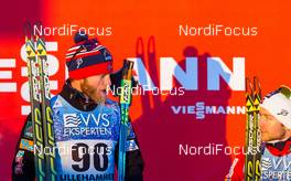 06.12.2014, Lillehammer, Norway (NOR): (l-r) Martin Johnsrud Sundby (NOR), Fischer, KV+, Rottefella, Swix and Sjur Roethe (NOR), Fischer, KV+, Salomon, Swix  - FIS world cup cross-country, 10km men, Lillehammer (NOR). www.nordicfocus.com. © Laiho/NordicFocus. Every downloaded picture is fee-liable.
