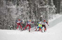 05.12.2014, Lillehammer, Norway (NOR): Astrid Uhrenholdt Jacobsen (NOR), Celine Brun-Lie (NOR), Vesna Fabjan (SLO), Hanna Kolb (GER), (l-r)  - FIS world cup cross-country, individual sprint, Lillehammer (NOR). www.nordicfocus.com. © Felgenhauer/NordicFocus. Every downloaded picture is fee-liable.