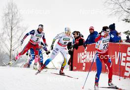 05.12.2014, Lillehammer, Norway (NOR): Maiken Caspersen Falla (NOR), Hanna Falk (SWE), Petra Novakova (CZE), (l-r)  - FIS world cup cross-country, individual sprint, Lillehammer (NOR). www.nordicfocus.com. © Felgenhauer/NordicFocus. Every downloaded picture is fee-liable.