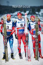05.12.2014, Lillehammer, Norway (NOR): Alexey Petukhov (RUS), Paal Golberg (NOR), Finn Haagen Krogh (NOR), (l-r)  - FIS world cup cross-country, individual sprint, Lillehammer (NOR). www.nordicfocus.com. © Felgenhauer/NordicFocus. Every downloaded picture is fee-liable.