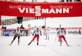 05.12.2014, Lillehammer, Norway (NOR): Denise Herrmann (GER), Ingvild Flugstad Oestberg (NOR), Maiken Caspersen Falla (NOR), (l-r)  - FIS world cup cross-country, individual sprint, Lillehammer (NOR). www.nordicfocus.com. © Felgenhauer/NordicFocus. Every downloaded picture is fee-liable.