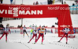 05.12.2014, Lillehammer, Norway (NOR): Maiken Caspersen Falla (NOR), Heidi Weng (NOR), Marit Bjoergen (NOR), Celine Brun-Lie (NOR), (l-r)  - FIS world cup cross-country, individual sprint, Lillehammer (NOR). www.nordicfocus.com. © Felgenhauer/NordicFocus. Every downloaded picture is fee-liable.