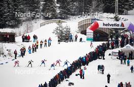 05.12.2014, Lillehammer, Norway (NOR):  one of the men's semi finals on its way up the last uphill - FIS world cup cross-country, individual sprint, Lillehammer (NOR). www.nordicfocus.com. © Felgenhauer/NordicFocus. Every downloaded picture is fee-liable.