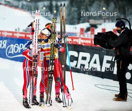 05.12.2014, Lillehammer, Norway (NOR): Heidi Weng (NOR), Marit Bjoergen (NOR), (l-r)  - FIS world cup cross-country, individual sprint, Lillehammer (NOR). www.nordicfocus.com. © Felgenhauer/NordicFocus. Every downloaded picture is fee-liable.
