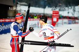 05.12.2014, Lillehammer, Norway (NOR): Paal Golberg (NOR), Alex Harvey (CAN), (l-r)  - FIS world cup cross-country, individual sprint, Lillehammer (NOR). www.nordicfocus.com. © Felgenhauer/NordicFocus. Every downloaded picture is fee-liable.