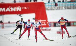 05.12.2014, Lillehammer, Norway (NOR): Renaud Jay (FRA), Emil Iversen (NOR), Finn Haagen Krogh (NOR), Eirik Brandsdal (NOR), (l-r)  - FIS world cup cross-country, individual sprint, Lillehammer (NOR). www.nordicfocus.com. © Felgenhauer/NordicFocus. Every downloaded picture is fee-liable.