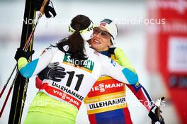 05.12.2014, Lillehammer, Norway (NOR): Katja Visnar (SLO), Marit Bjoergen (NOR), (l-r)  - FIS world cup cross-country, individual sprint, Lillehammer (NOR). www.nordicfocus.com. © Felgenhauer/NordicFocus. Every downloaded picture is fee-liable.