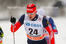 07.12.2014, Lillehammer, Norway (NOR): Sergey Ustiugov (RUS), Fischer, Swix Adidas - FIS world cup cross-country, pursuit men, Lillehammer (NOR). www.nordicfocus.com. © Laiho/NordicFocus. Every downloaded picture is fee-liable.