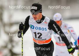 07.12.2014, Lillehammer, Norway (NOR): Dario Cologna (SUI), Fischer, Swix, Alpina, Rottefella, Odlo - FIS world cup cross-country, pursuit men, Lillehammer (NOR). www.nordicfocus.com. © Laiho/NordicFocus. Every downloaded picture is fee-liable.