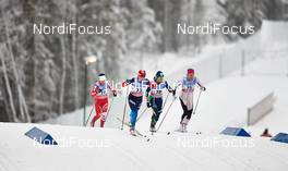 07.12.2014, Lillehammer, Norway (NOR): Francesca Baudin (ITA), Anna Nechaevskaya (RUS), Yelena Kolomina (KAZ), Laura Orgue (SPA), (l-r)  - FIS world cup cross-country, pursuit women, Lillehammer (NOR). www.nordicfocus.com. © Felgenhauer/NordicFocus. Every downloaded picture is fee-liable.