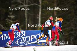 07.12.2014, Lillehammer, Norway (NOR): Maiken Caspersen Falla (NOR), Denise Herrmann (GER), Ragnhild Haga (NOR), (l-r),   - FIS world cup cross-country, pursuit women, Lillehammer (NOR). www.nordicfocus.com. © Felgenhauer/NordicFocus. Every downloaded picture is fee-liable.