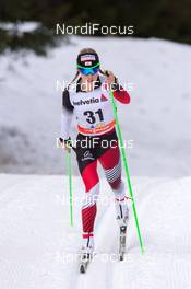 13.12.2014, Davos, Switzerland (SUI): Nathalie Schwarz (AUT) - FIS world cup cross-country, 10km women, Davos (SUI). www.nordicfocus.com. © Rauschendorfer/NordicFocus. Every downloaded picture is fee-liable.