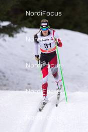 13.12.2014, Davos, Switzerland (SUI): Nathalie Schwarz (AUT) - FIS world cup cross-country, 10km women, Davos (SUI). www.nordicfocus.com. © Rauschendorfer/NordicFocus. Every downloaded picture is fee-liable.