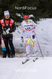 13.12.2014, Davos, Switzerland (SUI):  Emily Nishikawa (CAN) - FIS world cup cross-country, 10km women, Davos (SUI). www.nordicfocus.com. © Rauschendorfer/NordicFocus. Every downloaded picture is fee-liable.