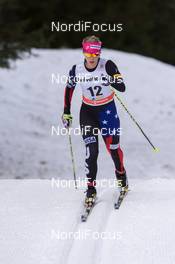 13.12.2014, Davos, Switzerland (SUI): Jessica Diggins (USA) - FIS world cup cross-country, 10km women, Davos (SUI). www.nordicfocus.com. © Rauschendorfer/NordicFocus. Every downloaded picture is fee-liable.