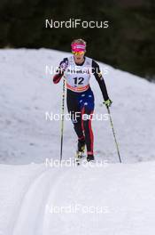 13.12.2014, Davos, Switzerland (SUI):  Jessica Diggins (USA) - FIS world cup cross-country, 10km women, Davos (SUI). www.nordicfocus.com. © Rauschendorfer/NordicFocus. Every downloaded picture is fee-liable.