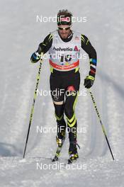 13.12.2014, Davos, Switzerland (SUI):  Mathias Wibault (FRA) - FIS world cup cross-country, 15km men, Davos (SUI). www.nordicfocus.com. © Rauschendorfer/NordicFocus. Every downloaded picture is fee-liable.