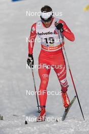 13.12.2014, Davos, Switzerland (SUI): Mattia Pellegrin (ITA)  - FIS world cup cross-country, 15km men, Davos (SUI). www.nordicfocus.com. © Rauschendorfer/NordicFocus. Every downloaded picture is fee-liable.