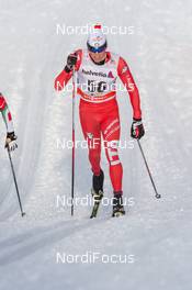 13.12.2014, Davos, Switzerland (SUI): Francesco De Fabiani (ITA) - FIS world cup cross-country, 15km men, Davos (SUI). www.nordicfocus.com. © Rauschendorfer/NordicFocus. Every downloaded picture is fee-liable.
