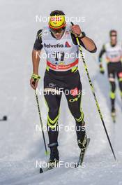 13.12.2014, Davos, Switzerland (SUI): Adrien Backscheider (FRA) - FIS world cup cross-country, 15km men, Davos (SUI). www.nordicfocus.com. © Rauschendorfer/NordicFocus. Every downloaded picture is fee-liable.