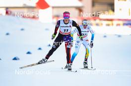 20.12.2014, Davos, Switzerland (SUI): Jessica Diggins (USA), Salomon, One Way - FIS world cup cross-country, 10km women, Davos (SUI). www.nordicfocus.com. © Laiho/NordicFocus. Every downloaded picture is fee-liable.
