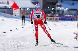 20.12.2014, Davos, Switzerland (SUI): Francesco de Fabiani (ITA), Fischer, Swix,  Rottefella - FIS world cup cross-country, 15km men, Davos (SUI). www.nordicfocus.com. © Laiho/NordicFocus. Every downloaded picture is fee-liable.