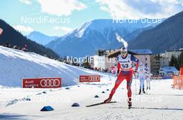 20.12.2014, Davos, Switzerland (SUI): Finn Haagen Krogh (NOR), Fischer, Swix, Alpina, Rottefella  - FIS world cup cross-country, 15km men, Davos (SUI). www.nordicfocus.com. © Laiho/NordicFocus. Every downloaded picture is fee-liable.