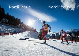20.12.2014, Davos, Switzerland (SUI):  Martin Jonsrud Sundby (NOR), Fischer, KV+, Rottefella - FIS world cup cross-country, 15km men, Davos (SUI). www.nordicfocus.com. © Laiho/NordicFocus. Every downloaded picture is fee-liable.