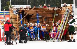 17.01.2014, Seefeld, Austria (AUT): athletes after the jump - FIS world cup nordic combined, individual gundersen HS109/5km, Seefeld (AUT). www.nordicfocus.com. © Felgenhauer/NordicFocus. Every downloaded picture is fee-liable.