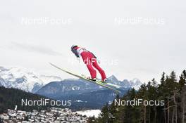 17.01.2014, Seefeld, Austria (AUT): Jakob Lange (GER) - FIS world cup nordic combined, individual gundersen HS109/5km, Seefeld (AUT). www.nordicfocus.com. © Felgenhauer/NordicFocus. Every downloaded picture is fee-liable.