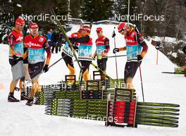16.01.2014, Seefeld, Austria (AUT): german team ready for ski tests - FIS world cup nordic combined, training, Seefeld (AUT). www.nordicfocus.com. © Felgenhauer/NordicFocus. Every downloaded picture is fee-liable.
