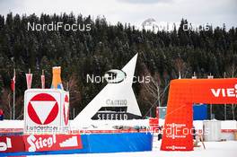 16.01.2014, Seefeld, Austria (AUT): Casino Seefeld arena ready for the competitions - FIS world cup nordic combined, training, Seefeld (AUT). www.nordicfocus.com. © Felgenhauer/NordicFocus. Every downloaded picture is fee-liable.