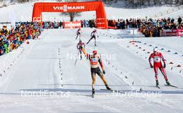 26.01.2014, Oberstdorf, Germany (GER): (l-r) Eric Frenzel (GER), Fischer, Leki, Salomon, Adidas and Jan Schmid (NOR), Fischer, Start, Rottefella   - FIS world cup nordic combined, individual gundersen HS137/10km, Oberstdorf (GER). www.nordicfocus.com. © Laiho/NordicFocus. Every downloaded picture is fee-liable.