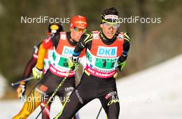 25.01.2014, Oberstdorf, Germany (GER): Francois Braud (FRA), Fischer, One Way, Rottefella - FIS world cup nordic combined, team HS137/4x5km, Oberstdorf (GER). www.nordicfocus.com. © Laiho/NordicFocus. Every downloaded picture is fee-liable.