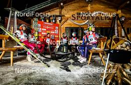 24.01.2014, Oberstdorf, Germany (GER): athletes at the cool down area - FIS world cup nordic combined, training, Oberstdorf (GER). www.nordicfocus.com. © Laiho/NordicFocus. Every downloaded picture is fee-liable.